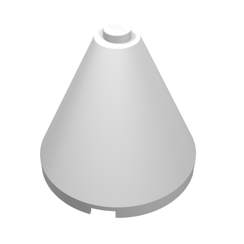 Lego Cone 4 x 4 x 3 with Single Solid Stud