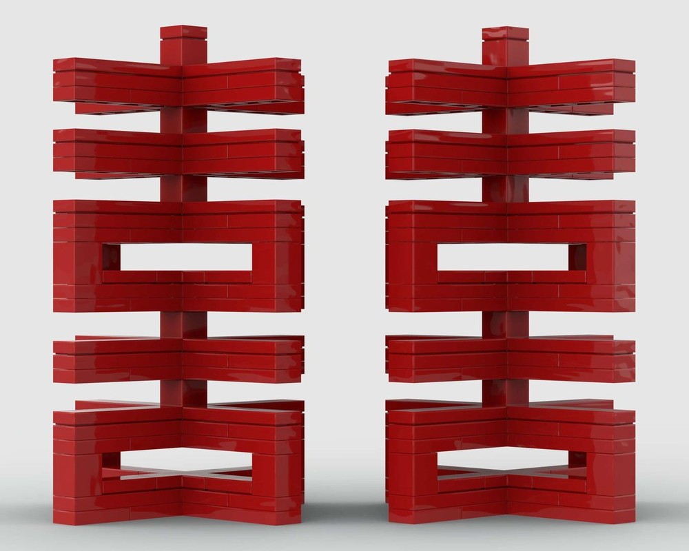Lego Chinese Character：Big Cross Happiness