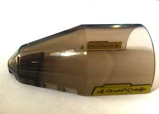 Lego Windscreen 7 x 4 x 2 Round with Naboo Symbols Pattern on Both Sides (Stickers) - Set 7660 / Trans-Brown