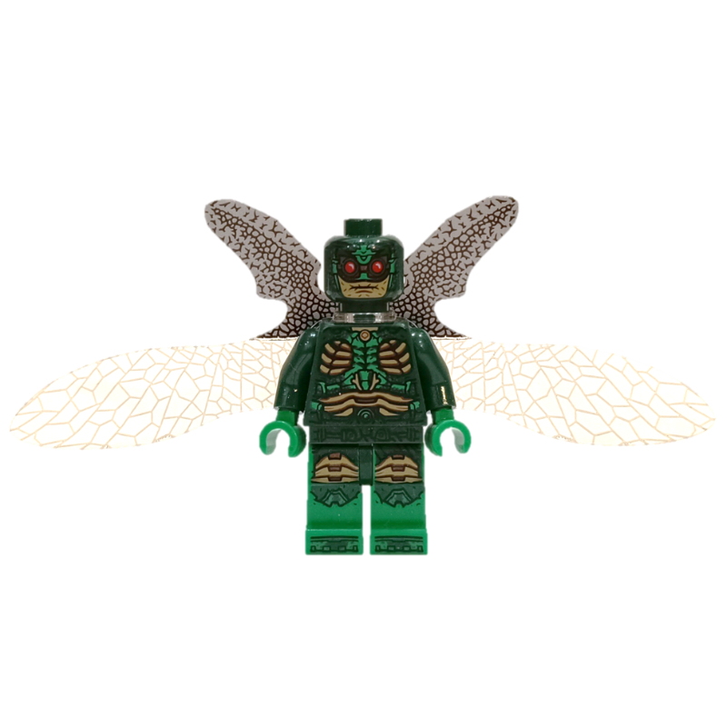 Lego Parademon in Dark Green Outfit with Open Wings