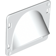 Lego Duplo Door / Window with Curved Window Arch / White