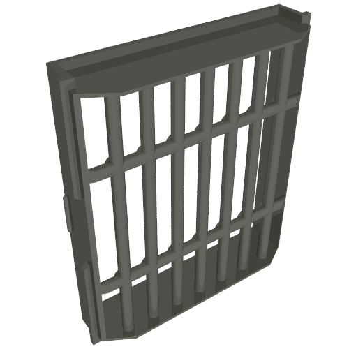 Lego Bar 8 x 8 x 2 Sliding Grill / Dark Gray
