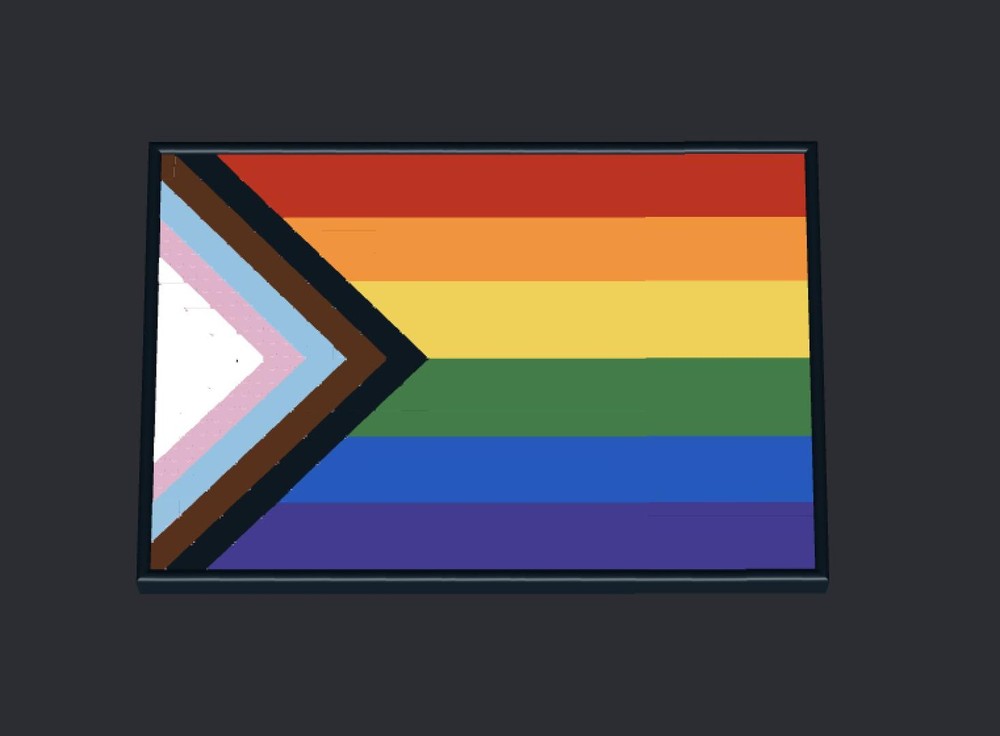 Lego Pride Flag Frame