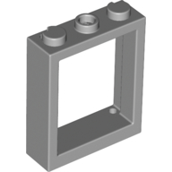 Lego Window Frame 1 x 3 x 3 / Light Bluish Gray