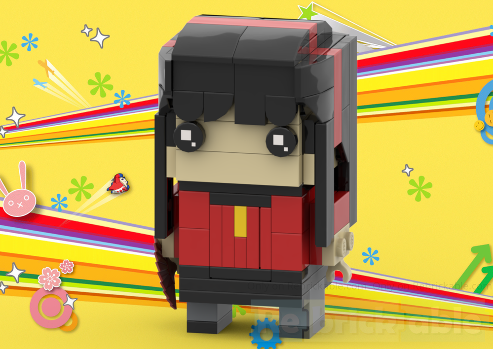Lego Yukiko Amagi BrickHead - Persona 4