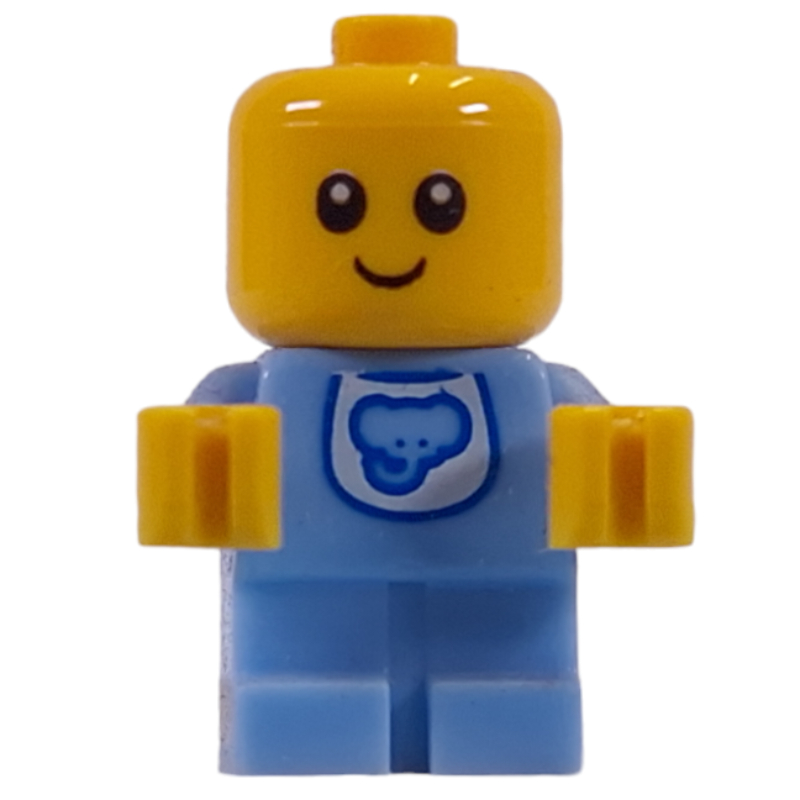Lego Baby, Bright Light Blue Body, Bib