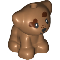 Lego Animal, Dog Pup with Reddish Brown Spots print