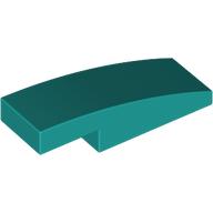 Lego Brick Curved 3 x 1 x 2/3 / Dark Turquoise