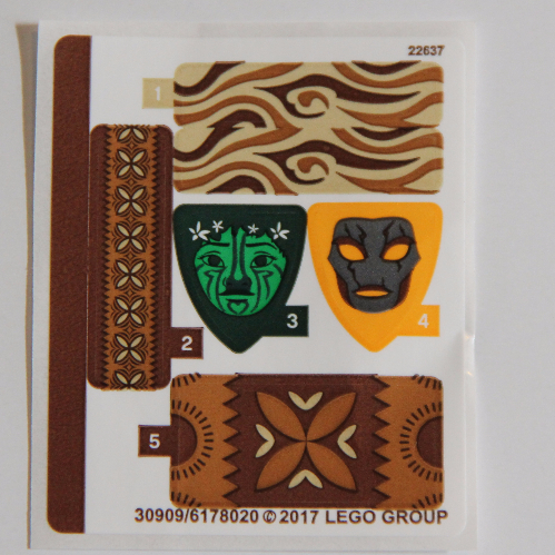 Lego Sticker Sheet for Set 41150-1 / [No Color/Any Color]