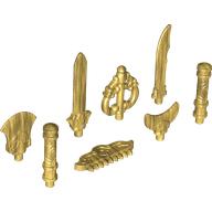 Lego Weapon Pack / Pearl Gold