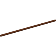 Lego Hose Rigid 3mm D. 14L / 11.2cm / Reddish Brown