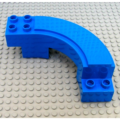 Lego Duplo Road Section, Curve / Blue