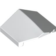 Lego Brick Sloped 33° 2 x 2 Double / Inverted / White