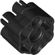 Lego Launcher, Weapon Rapid Shooter Six Barrel, 2 Fingers / Black