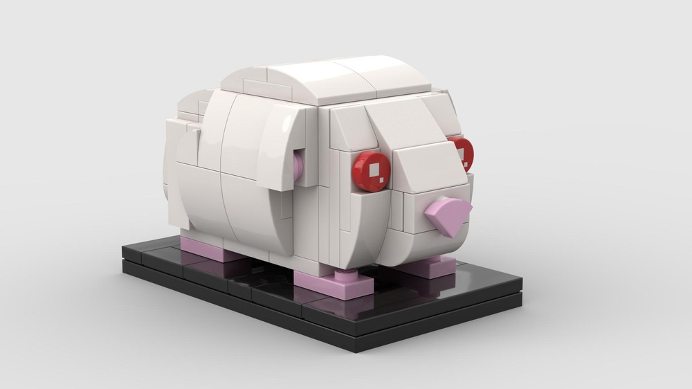 Lego Guinea Pig - White