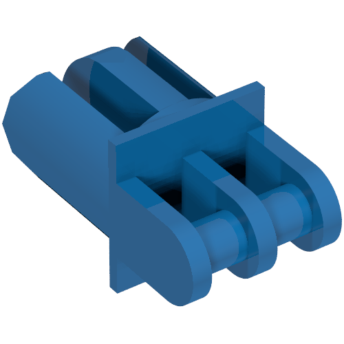 Lego Arm Grab Jaw Holder, 3 Fingers / Blue