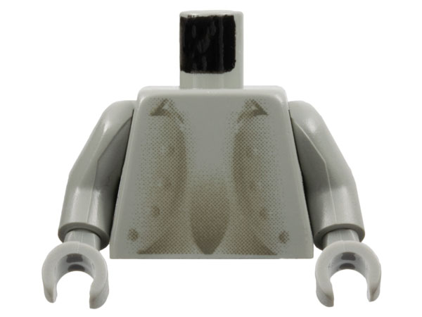 Lego Torso Harry Potter Peeves Pattern / Light Gray Arms / Light Gray Hands