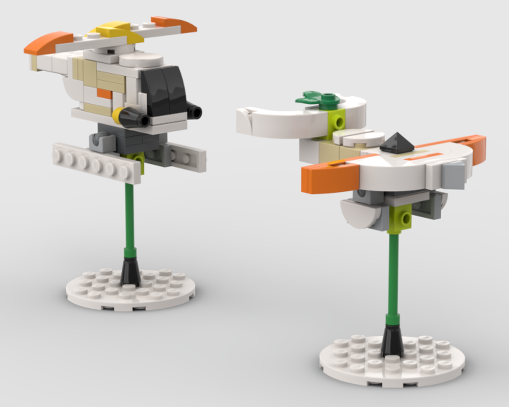 Lego Plane vs helicopter