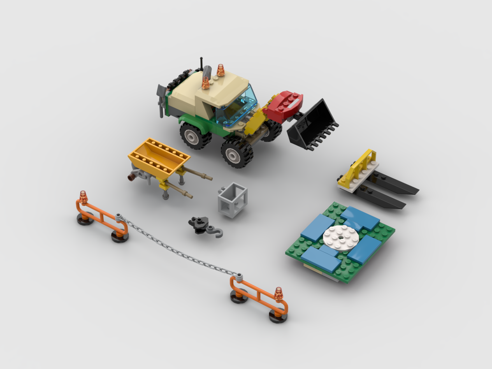 Lego 60353 Wheel Loader with Construction Site Equipment