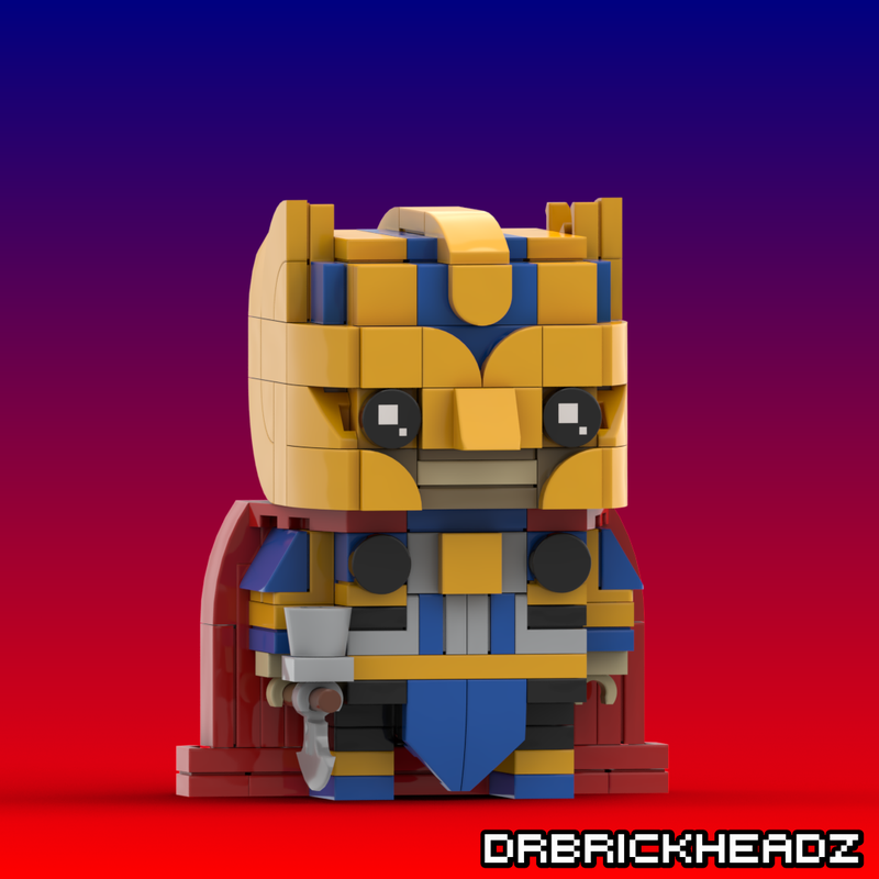 Lego Insecure Thor (Thor: Love and Thunder) Custom Brickheadz