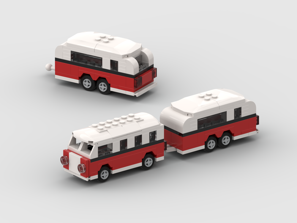 Lego Caravan for 40079 Volkswagen T1