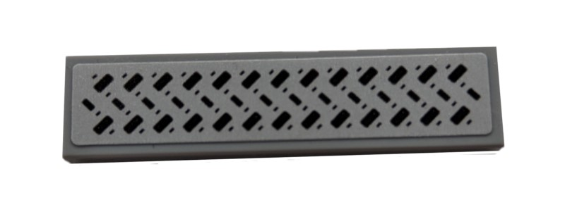 Lego Tile 1 x 4 with Tread Plate Pattern (Sticker) - Set 42078 / Light Bluish Gray
