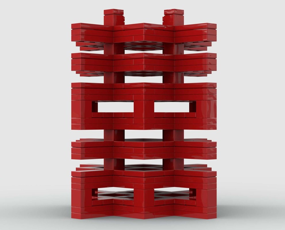 Lego Chinese Character：Mid Cross Happiness Container