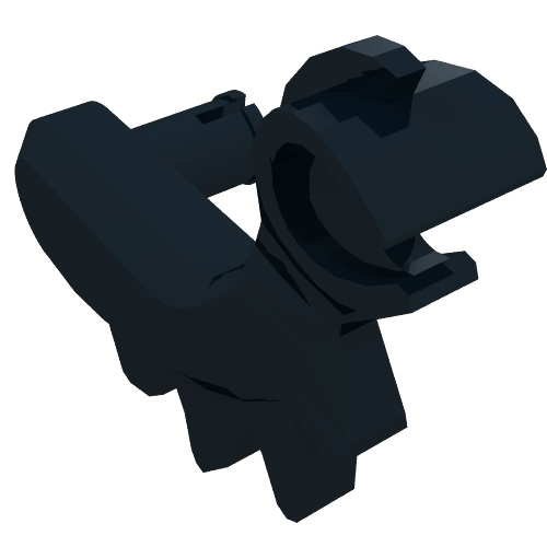 Lego Animal / Creature Body Part, Dinosaur / Dragon Arm, Right / Black