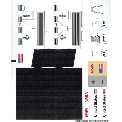Lego Sticker Sheet 1 for Set 7468-1