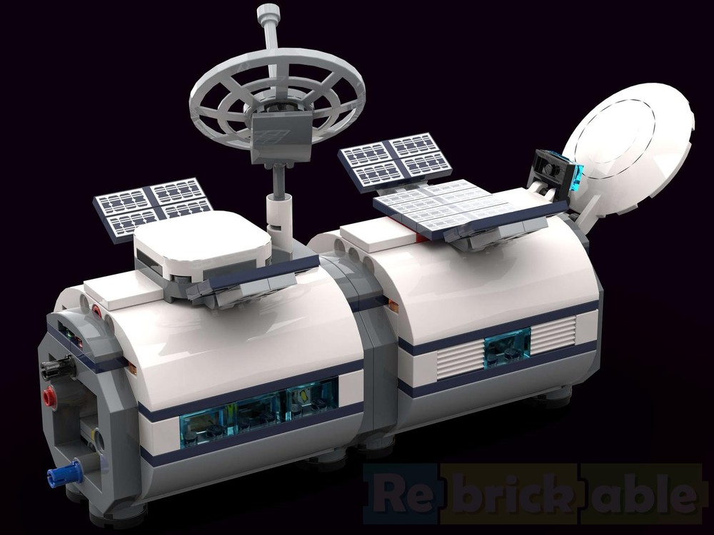 Lego Lunar Research Base Control Room & Drill Drone Storage Module
