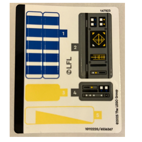 Lego Sticker Sheet for Set 75399-1