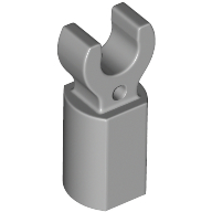 Lego Bar Holder with Clip / Light Bluish Gray