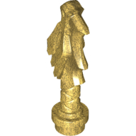 Lego Weapon Sword Hilt with Dragon Head / Pearl Gold