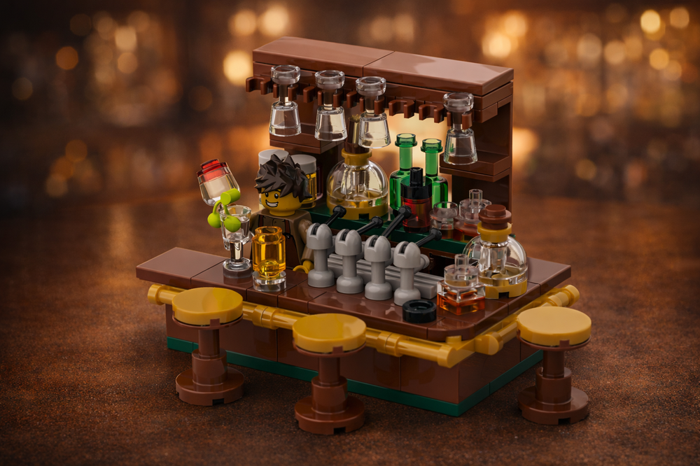 Lego Bar Scene