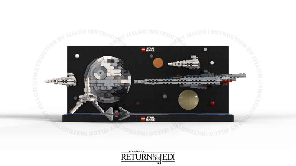 Lego Micro Diorama : Planet ENDOR with Death Star II