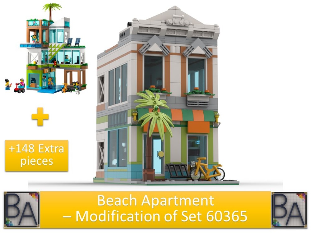 Lego Beach Apartment - Modification of Set 60365