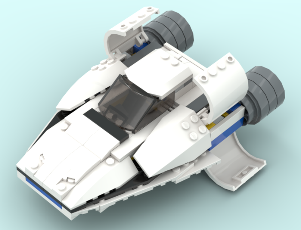 Lego A wing alternative build MOC (set Space Shuttle explorer 31066)