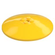 Lego Dish 8 x 8 Inverted [Radar], Solid Studs, Rounded Anti-stud Underside / Yellow