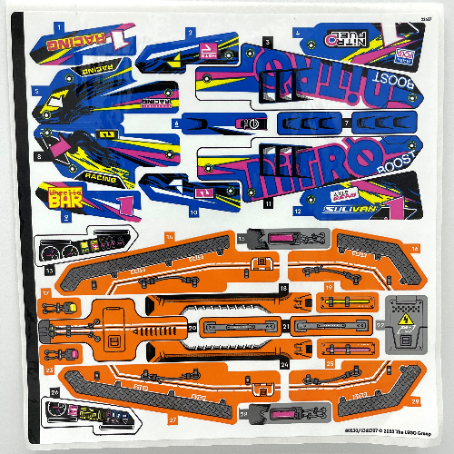 Lego Sticker Sheet for Set 42140-1 / [No Color/Any Color]