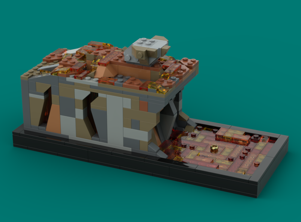 Lego Mount Doom Display