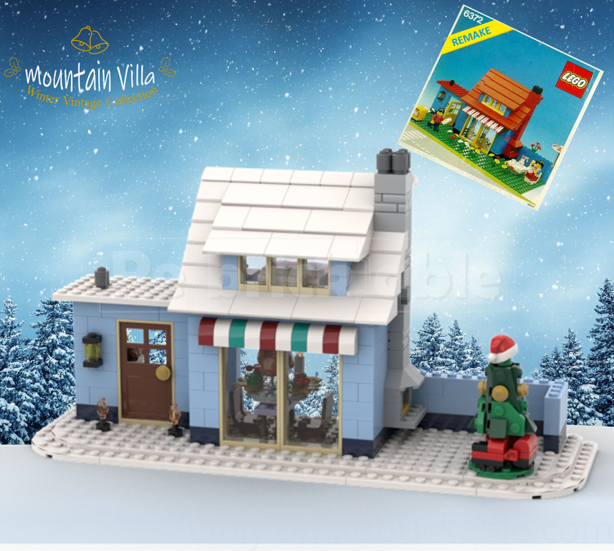 Lego Winter mountain villa
