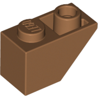 Lego Brick Sloped Inverted 45° 2 x 1 / Medium Nougat
