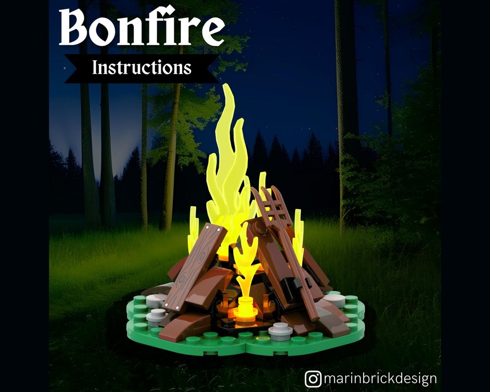 Lego Bonfire - Lego Castle Moc Instructions