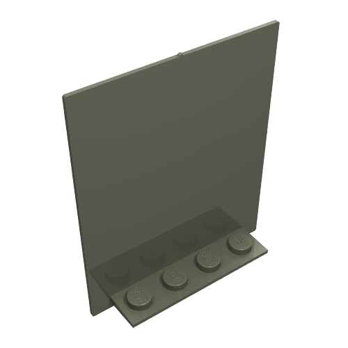 Lego Door 2 x 5 x 5 Swivel, Flat Base / Dark Gray