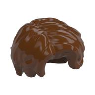 Lego Hair Mid Length, Parted / Reddish Brown