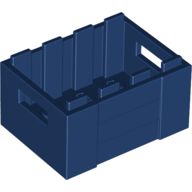 Lego Box / Crate with Handholds 3 x 4 x 1 2/3 / Dark Blue