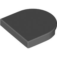 Lego Tile Round 2 x 2 Half Circle / Dark Bluish Gray