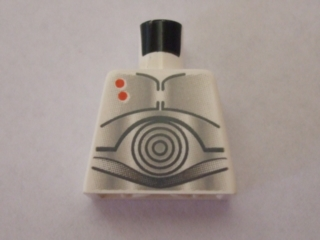 Lego Torso SW K-3PO 2 Red Dots Pattern / White