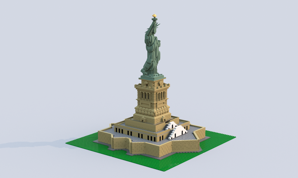 Lego Star shaped base for 21042 Statue of Liberty