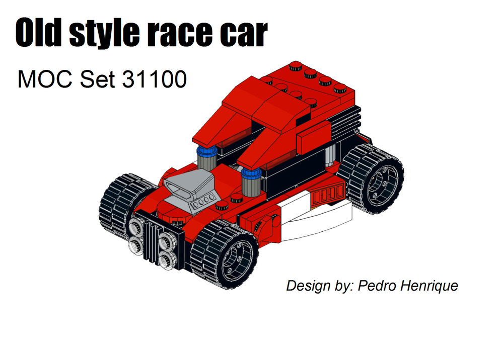 Lego Old style race car - MOC 31100